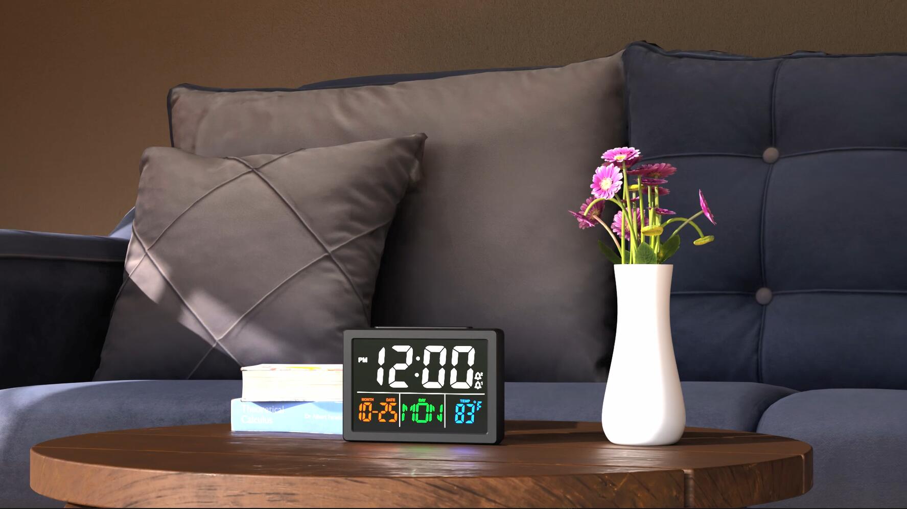 Amazon.com: JALL Digital Clock with Date Day for Seniors, Electric